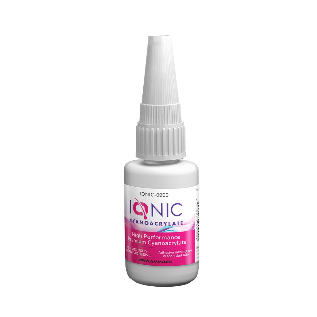 Ionic Ionic Gel Adhesive 20g., Multipurpose Cyanoacrylate Glue with Gel Type Density