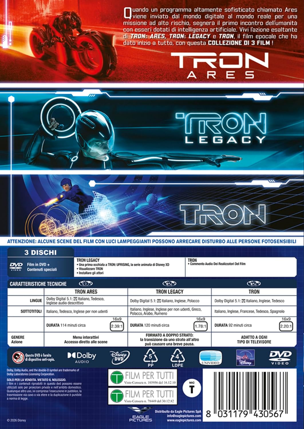 Tron: Ares - Dvd