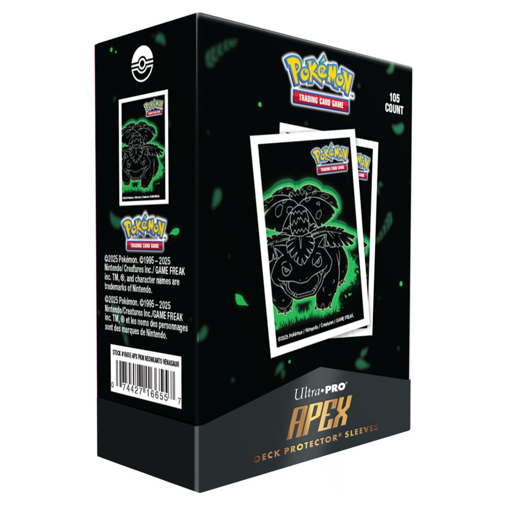 Apex Deck Protectors - Pokémon Neon Kanto - Venusaur (105ct) (PREORDER