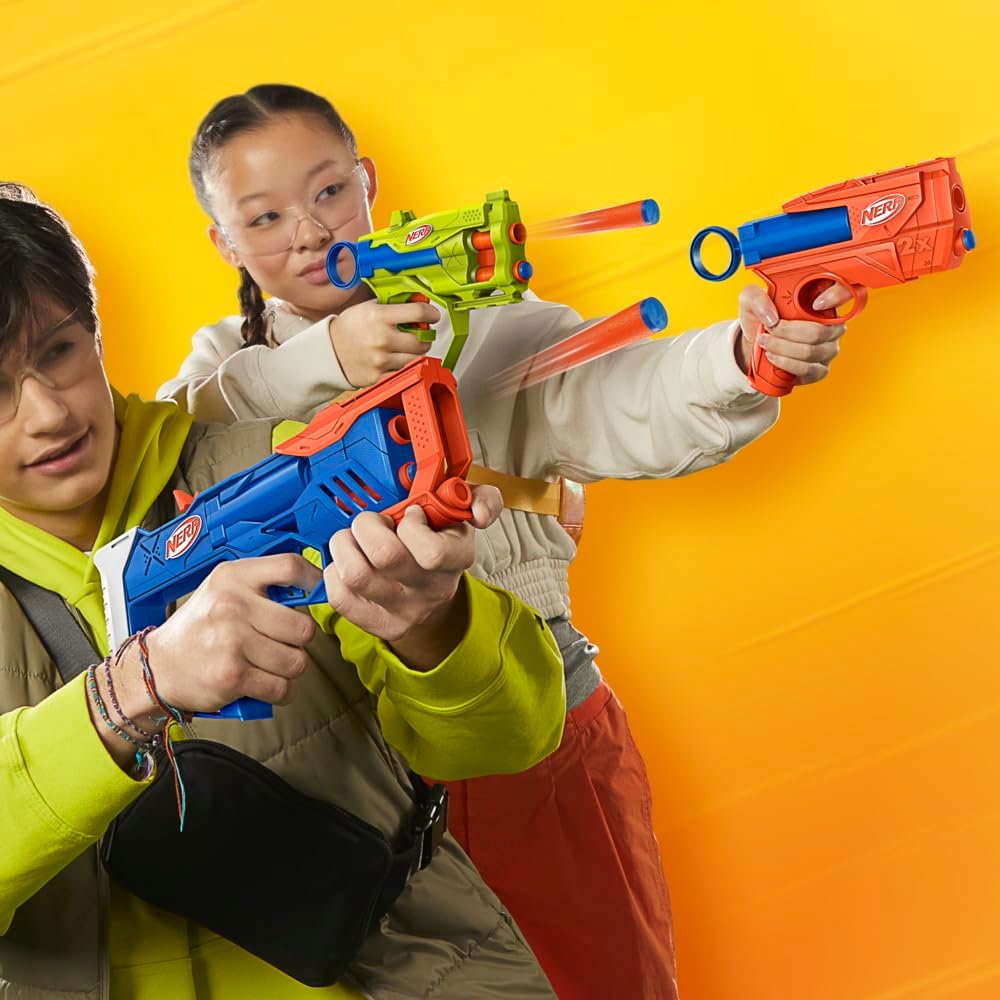 Nerf N-Series Triple Action Pack, 3 Blasters, 12 fléchettes N1, à partir de 8 ans
