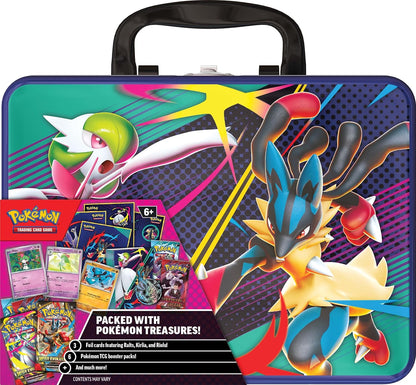 Pokémon TCG: Collector Chest – Mega Gardevoir& Mega Lucario (3 Foil Cards, 6 Booster Packs & More