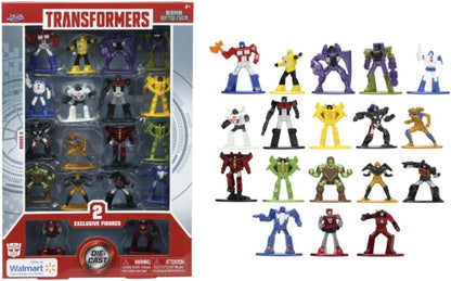 Transformers Jada Nano Metalfigs, Druckguss, Serie 3, 18 Figuren (16 Plus, 2 Gold Exclusives)