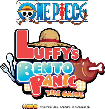 Kess One Piece: Luffy’s Bento Panic Game for Players Ages 10 & Up, Playtime 30 Mins, Anime, Quick to Learn, Feasting Fun: Lunch is Served, with a Side of Panic