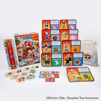 Kess One Piece: Luffy’s Bento Panic Game for Players Ages 10 & Up, Playtime 30 Mins, Anime, Quick to Learn, Feasting Fun: Lunch is Served, with a Side of Panic
