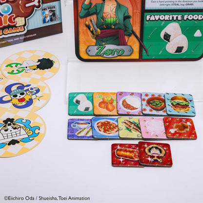 Kess One Piece: Luffy’s Bento Panic Game for Players Ages 10 & Up, Playtime 30 Mins, Anime, Quick to Learn, Feasting Fun: Lunch is Served, with a Side of Panic