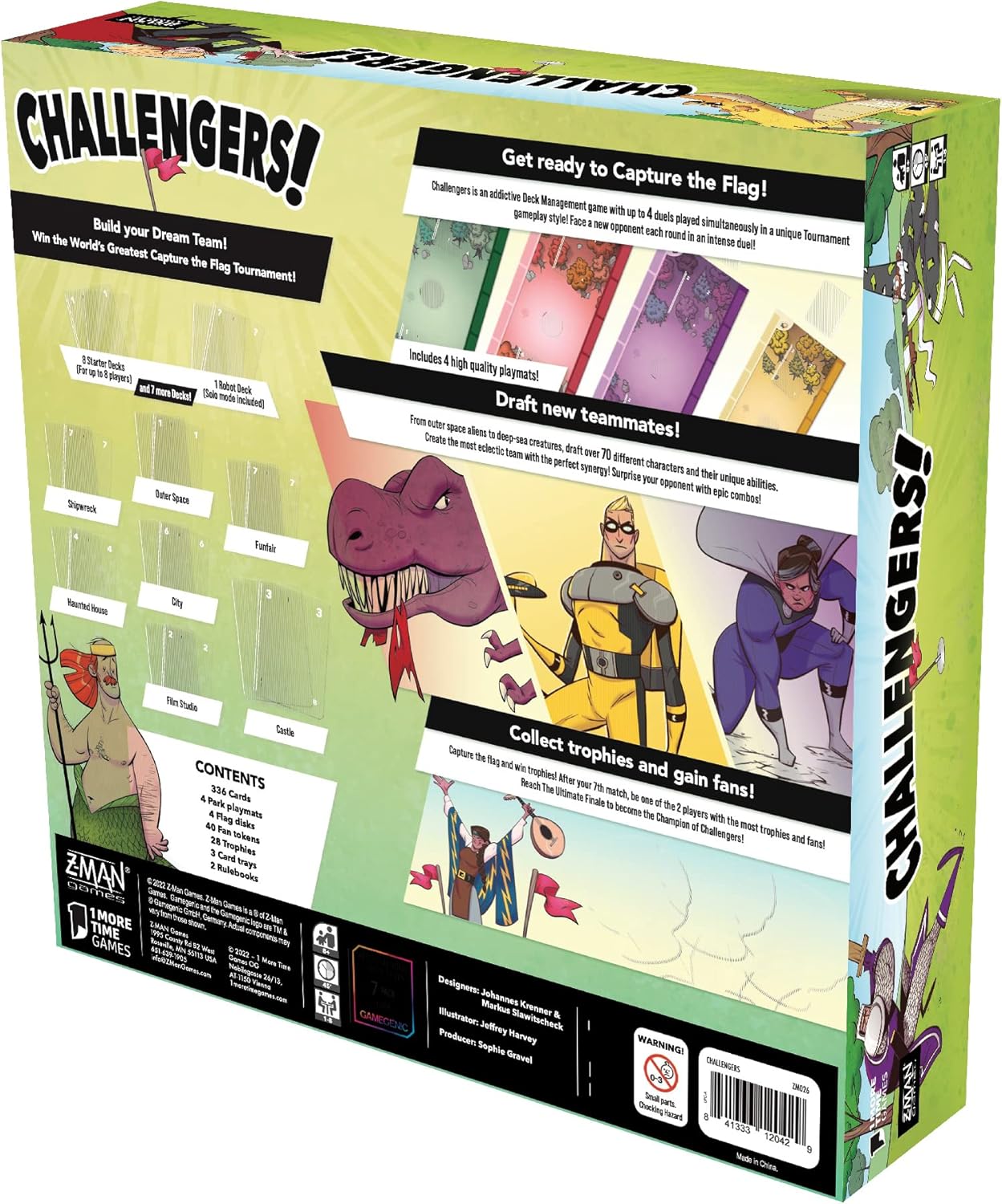 Z-Man Games Challengers | Jeu de société | À partir de 10 ans | 1 à 8 joueurs | 45 minutes de temps de jeu ou plus
