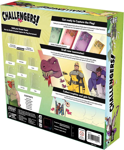 Z-Man Games Challengers | Jeu de société | À partir de 10 ans | 1 à 8 joueurs | 45 minutes de temps de jeu ou plus