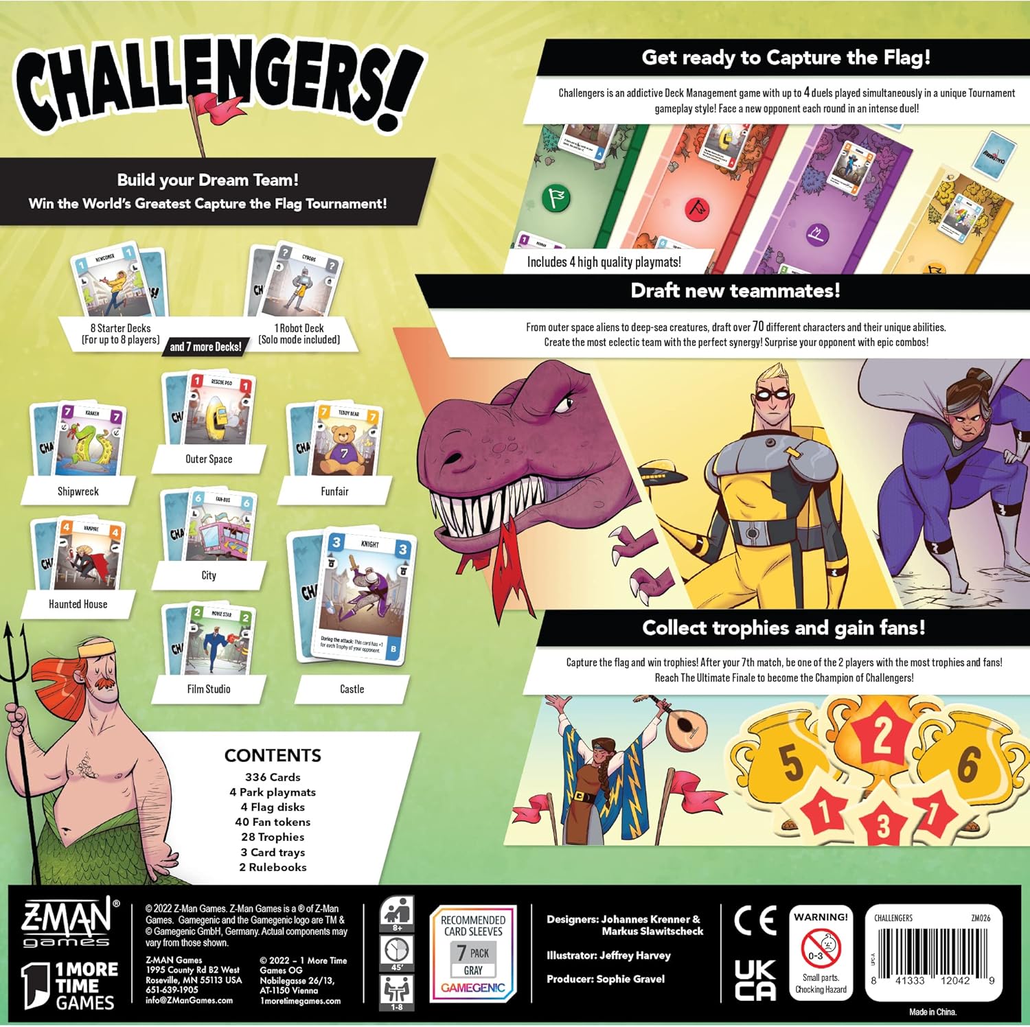 Z-Man Games Challengers | Jeu de société | À partir de 10 ans | 1 à 8 joueurs | 45 minutes de temps de jeu ou plus