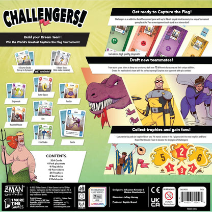 Z-Man Games Challengers | Jeu de société | À partir de 10 ans | 1 à 8 joueurs | 45 minutes de temps de jeu ou plus