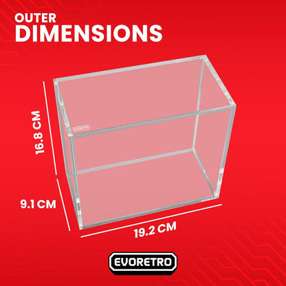 Acrylic Case Compatible for Pokemon ETB – 5mm Thick UV-Resistant Display Box with Magnetic Lid, Transparent Acrylic Protector with Logo – Fits Pokémon Elite Trainer Box – Pack of 1