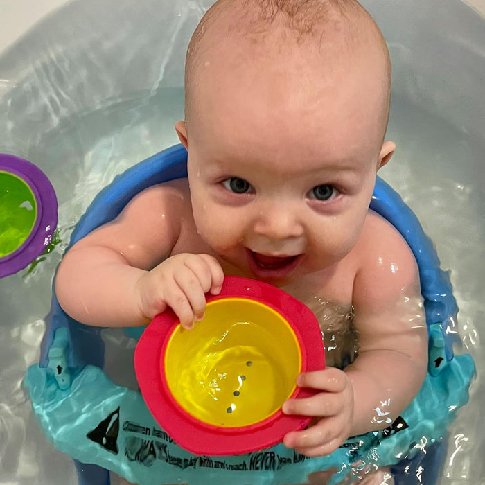 Playgro Ciotole per bagnetto, 4 pezzi, Giocattoli per bebè, A partire da 9 mesi, Senza Bisfenolo A, Multicolore, 40217