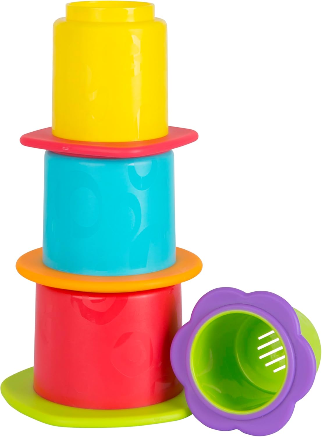 Playgro Ciotole per bagnetto, 4 pezzi, Giocattoli per bebè, A partire da 9 mesi, Senza Bisfenolo A, Multicolore, 40217