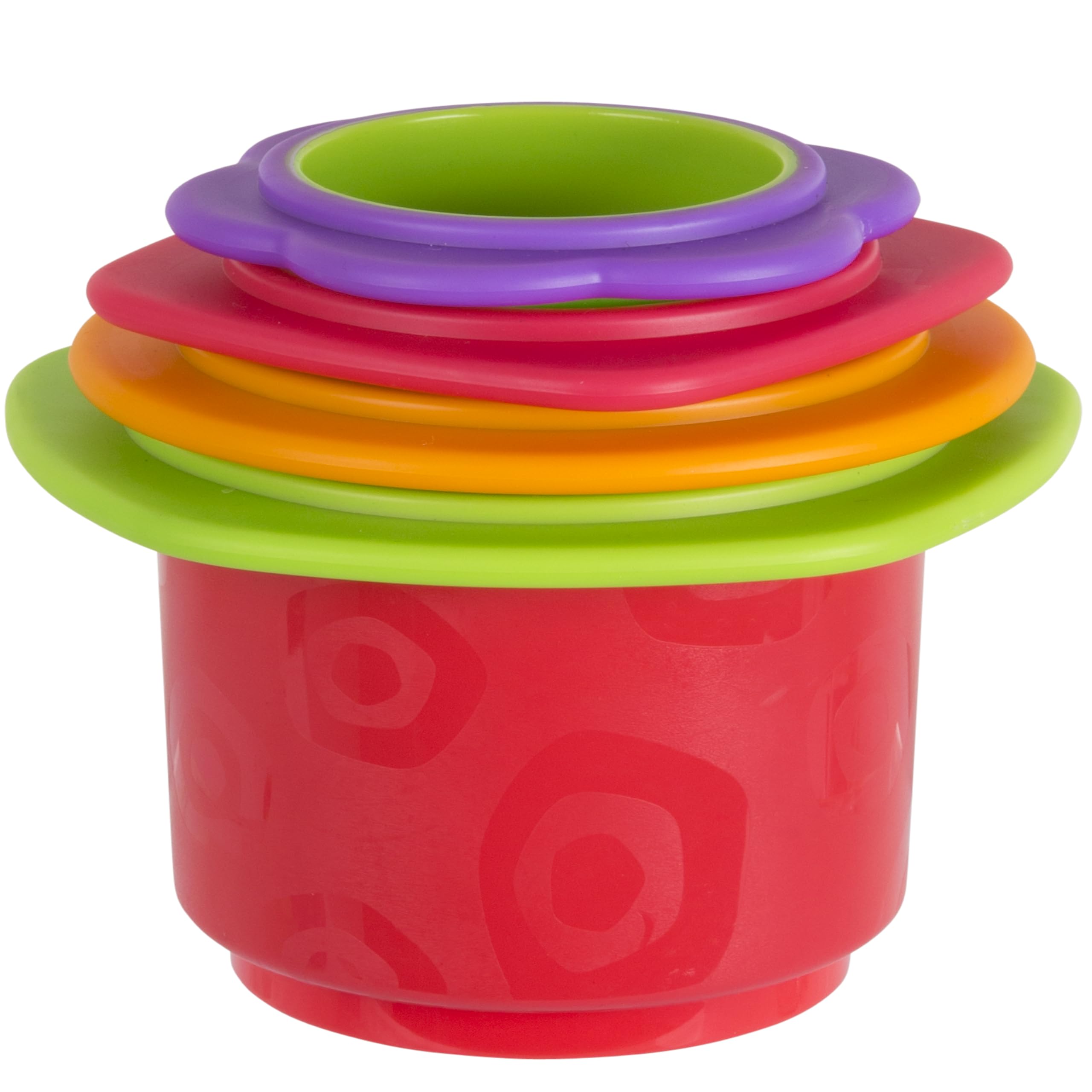Playgro Ciotole per bagnetto, 4 pezzi, Giocattoli per bebè, A partire da 9 mesi, Senza Bisfenolo A, Multicolore, 40217