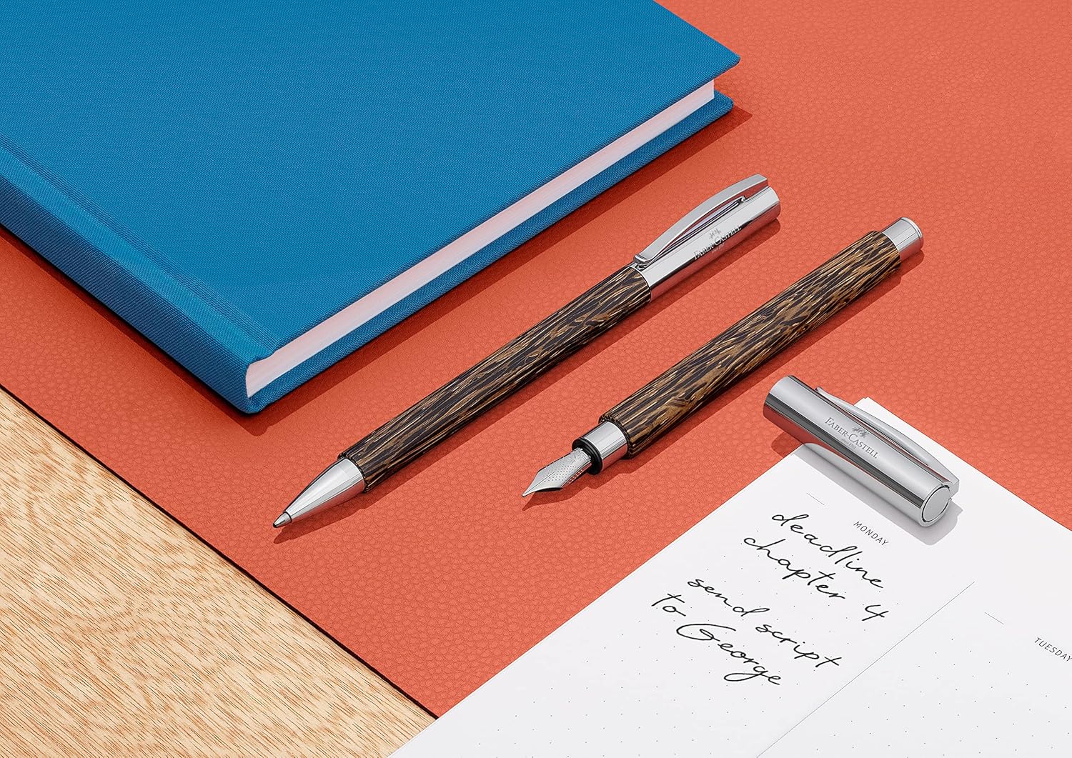 Faber-Castell AMBITION Cocos 148171 Fountain Pen Nib Width F Includes Gift Packaging and Converter