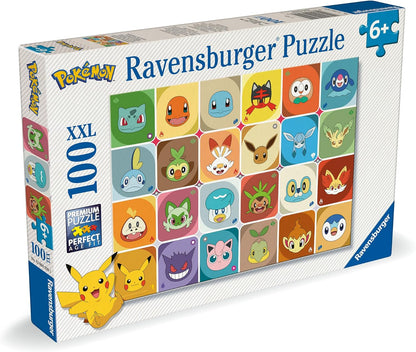 Ravensburger Pokémon Puzzle – 100 Piece XXL Jigsaw Puzzle for Kids Ages 6+, Large Format, Durable Pieces