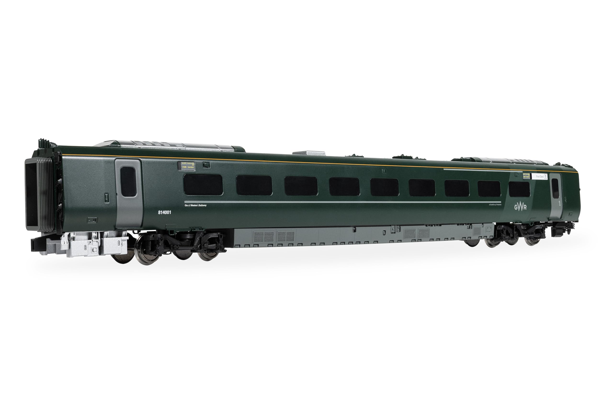 Hornby R40484 RailRoad: GWR Class 800 814001 Motor Composite Railroad Rolling Stock Passenger Coach Era 11 Model Train Locomotive