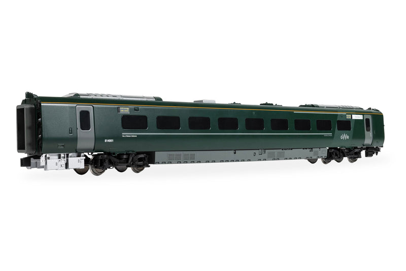 Hornby R40484 RailRoad: GWR Class 800 814001 Motor Composite Railroad Rolling Stock Passenger Coach Era 11 Model Train Locomotive