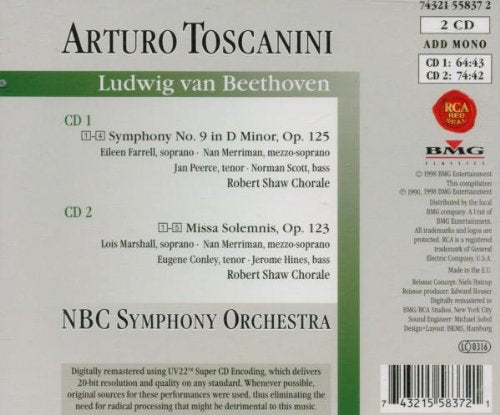 Beethoven: Symphony No. 9; Missa Solemnis The Immortal, Vol. 3