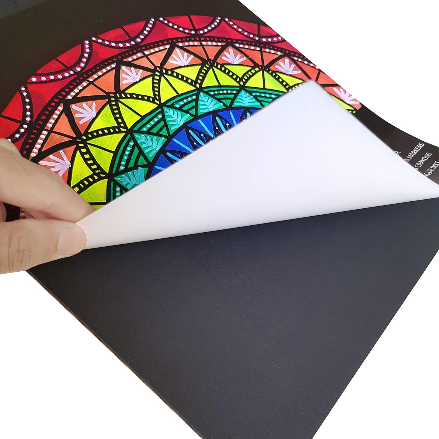 Black Paper Pad van Zieler® | Gladde, zwarte vellen van 140 g/m² (A4