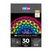 Black Paper Pad van Zieler® | Gladde, zwarte vellen van 140 g/m² (A4