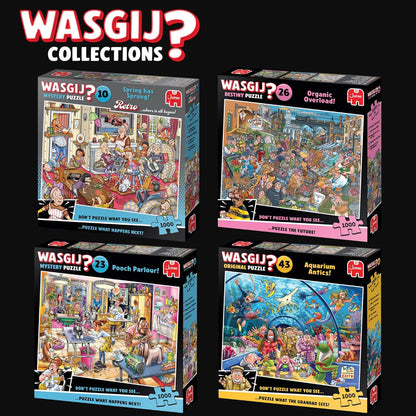Wasgij Retro Mystery 10, Spring has Sprung! - 1000 Piece Adults Jigsaw Puzzles - Challenging, Brainteasing 1000Pc Adult Puzzle - 100% Recycled Cardboard Jigsaws - Birthday Jumbo