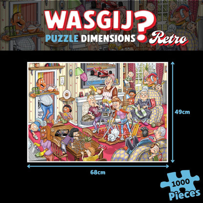 Wasgij Retro Mystery 10, Spring has Sprung! - 1000 Piece Adults Jigsaw Puzzles - Challenging, Brainteasing 1000Pc Adult Puzzle - 100% Recycled Cardboard Jigsaws - Birthday Jumbo