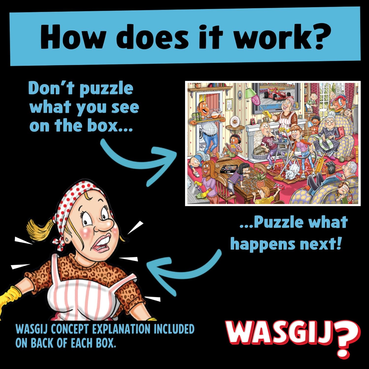 Wasgij Retro Mystery 10, Spring has Sprung! - 1000 Piece Adults Jigsaw Puzzles - Challenging, Brainteasing 1000Pc Adult Puzzle - 100% Recycled Cardboard Jigsaws - Birthday Jumbo