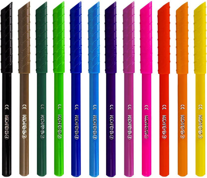 Kores – Conical Tip Markers – 12 Pack (729043)