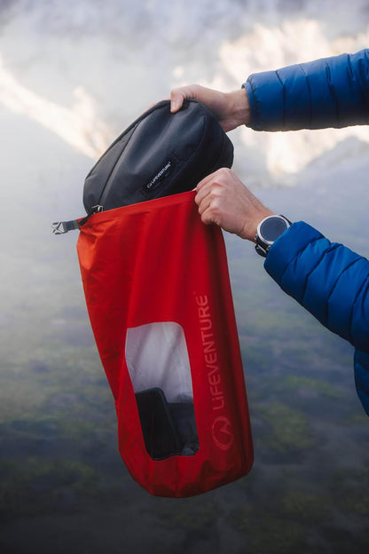 Lifeventure Stormlight Dry Bag, silikonisiertes Ripstop-70D-Gewebe mit vollständig versiegelten Nähten, Roll-Top-Verschluss, wasserdichter Trockensack für Abenteuerreisen