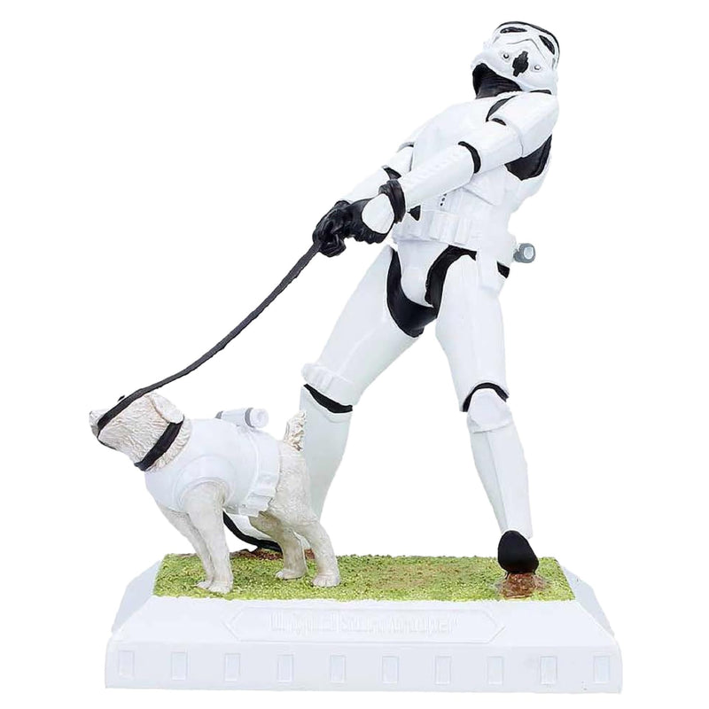 Nemesis Now Original Stormtrooper Man’s Best Friend Figurine 15.5cm – Star Wars Style Sci-Fi Collectible Statue with Dog, Hand Painted Figurine