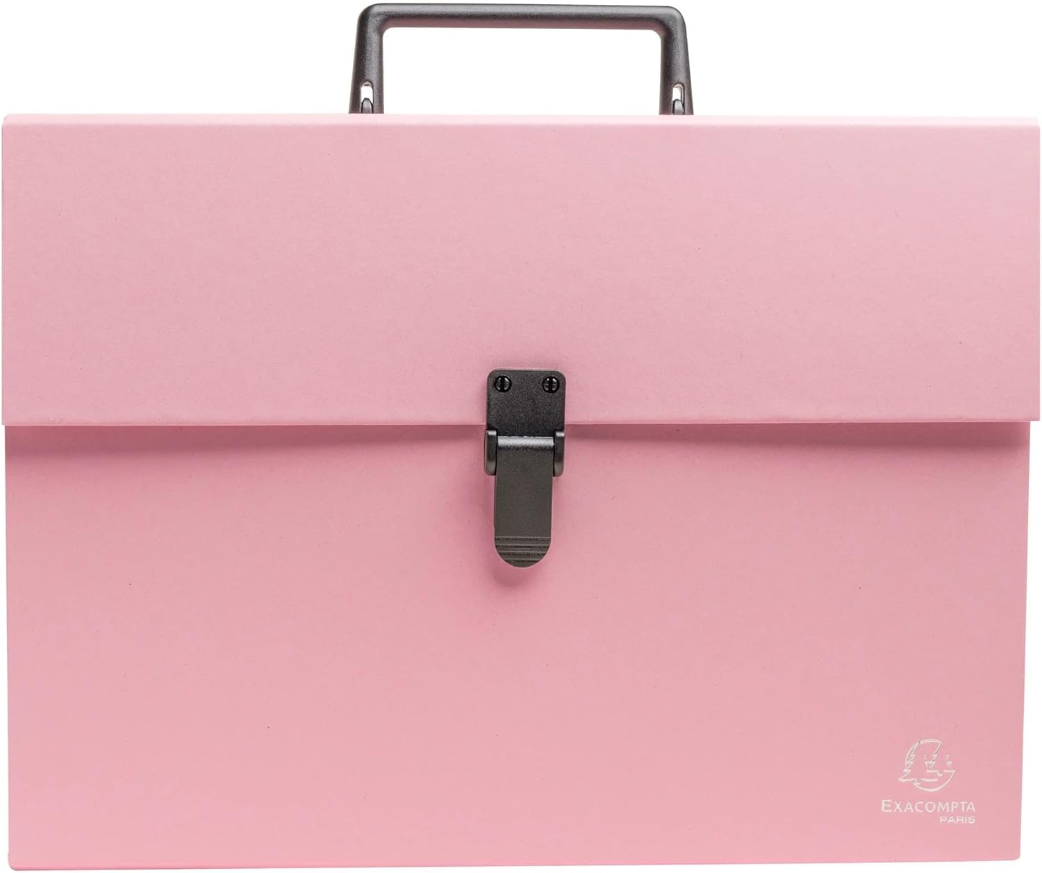 Exacompta - Ref 56339E - 1 case File with Autentik Handle - Reinforced Multi-Coloured Gussets - Clip Button Closure - 18 compartments - Size 32x24cm - 3 Random Colours