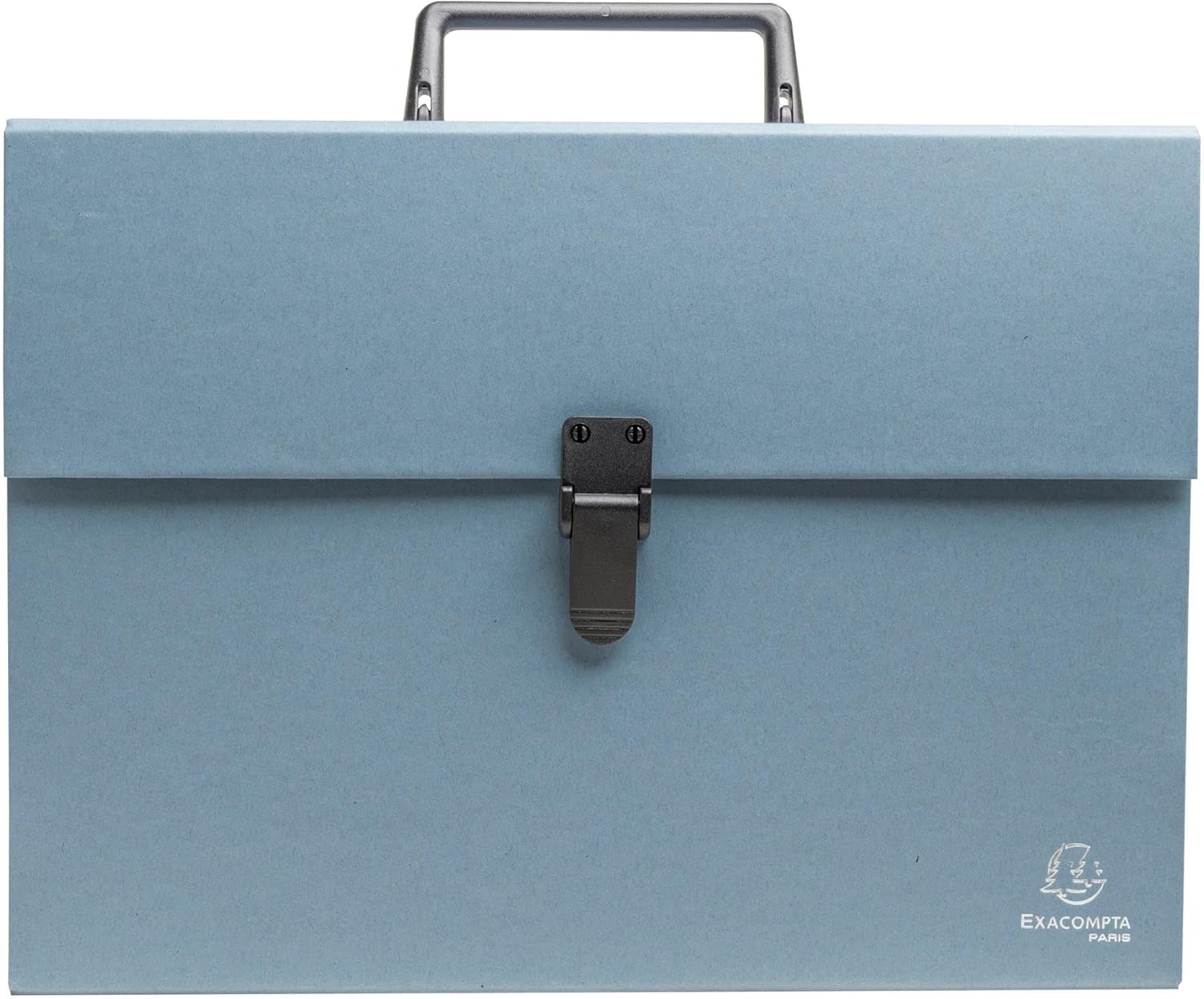 Exacompta - Ref 56339E - 1 case File with Autentik Handle - Reinforced Multi-Coloured Gussets - Clip Button Closure - 18 compartments - Size 32x24cm - 3 Random Colours