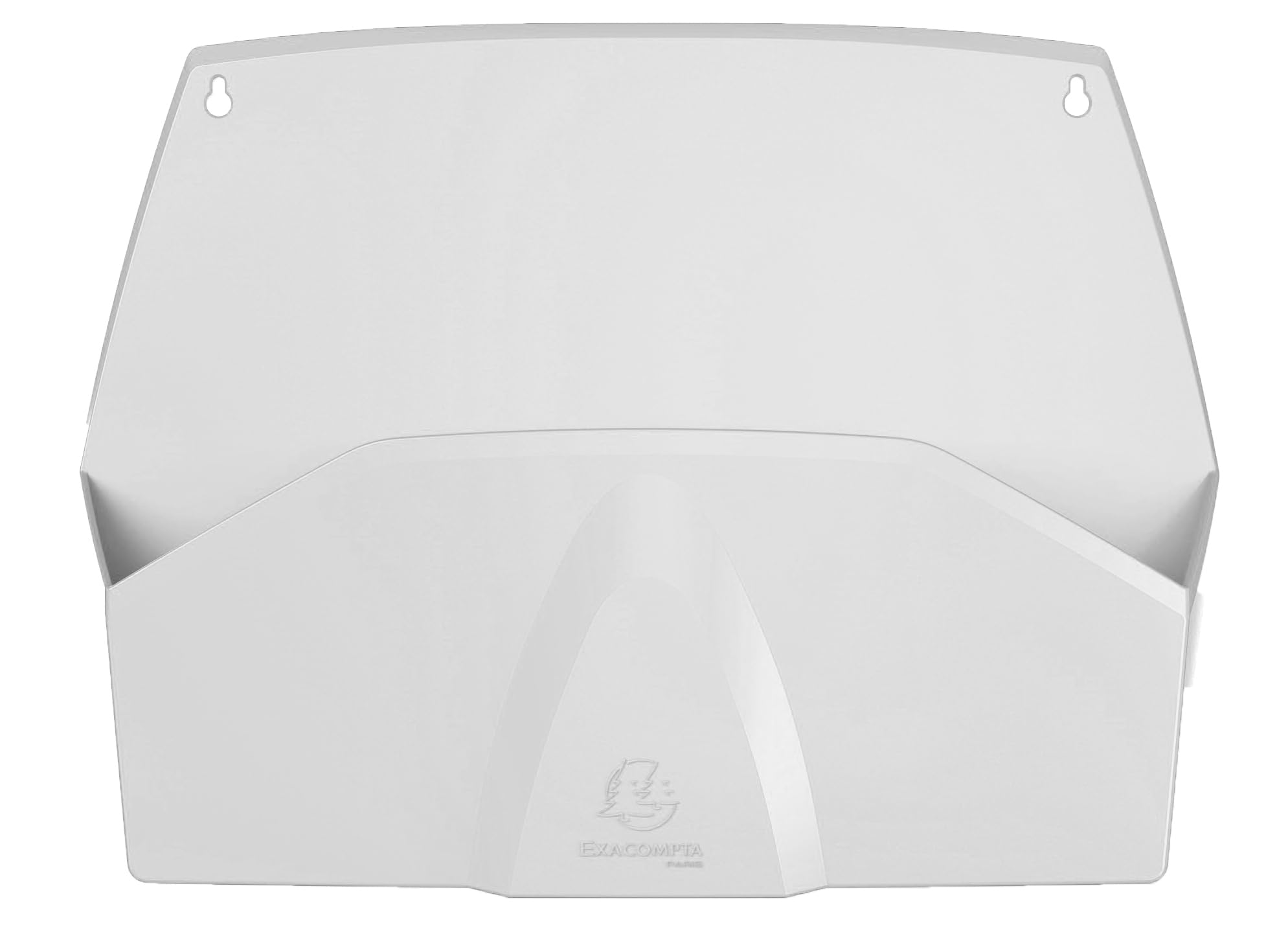 Exacompta - Ref 61113D - 1 Horizontal Wall sorter 1 Compartment AUTENTIK, Wall Display A4, Document Holder, Wall Basket - Dimensions: D 7.2 x W 38.2 x H 29 cm - White