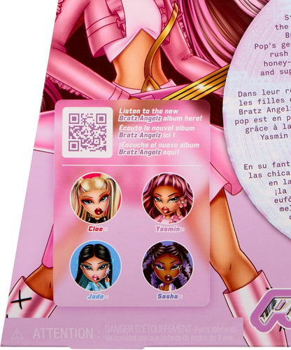 Bratz Pop Starz Yasmin - Muñeca de Moda con Encanto Coleccionable, Outfit y Accesorios Musicales