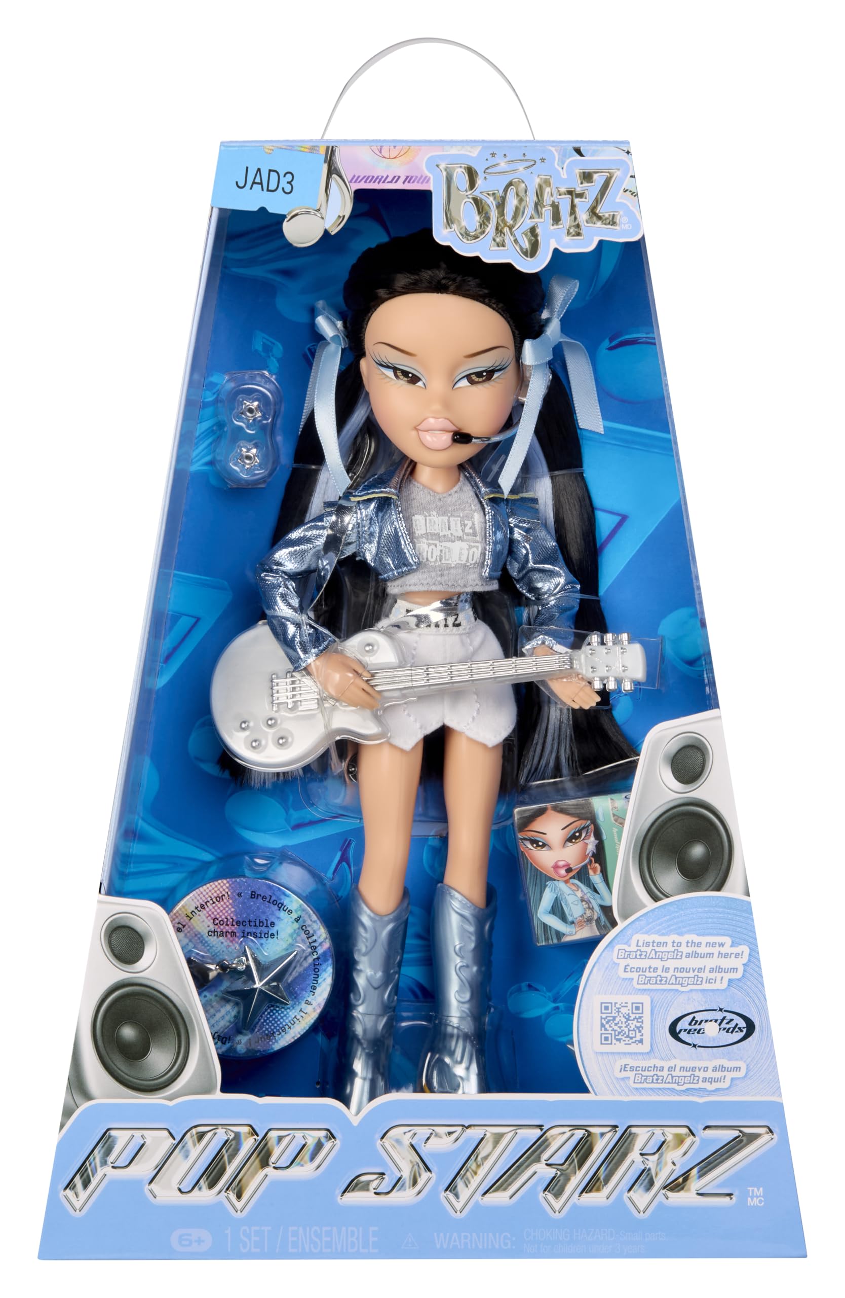 BRATZ Pop Starz Jade - Fashion Doll with Collectable Charm, Outfit and Music Accessories