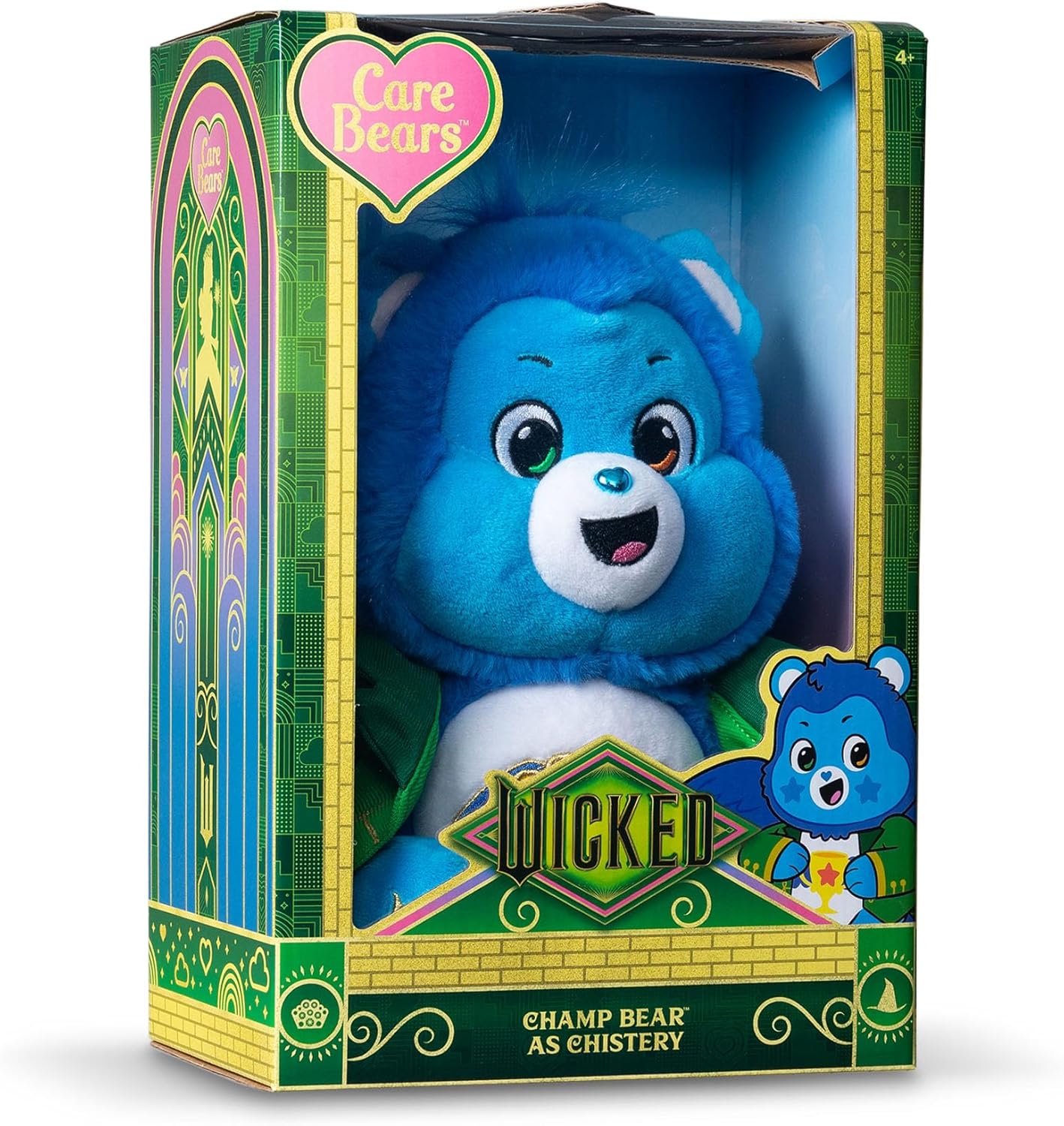 Basic Fun Care Bears x Wicked 30cm Plush – Champ Bear as Chistery – Limited Edition Crossover Soft Toy – Collectible Plush for Fans & Kids