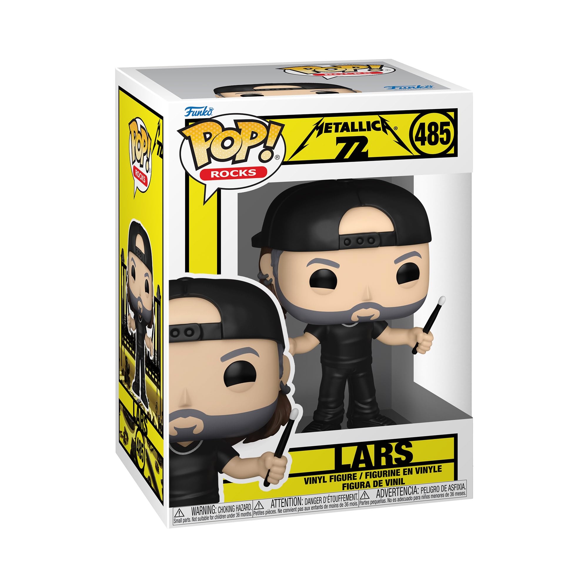 Funko Pop! Rocks: Metallica - Lars Ulrich - (72S) - Collectable Vinyl Figure - Gift Idea - Official Merchandise - Toys for Kids & Adults - Music Fans - Model Figure for Collectors and Display
