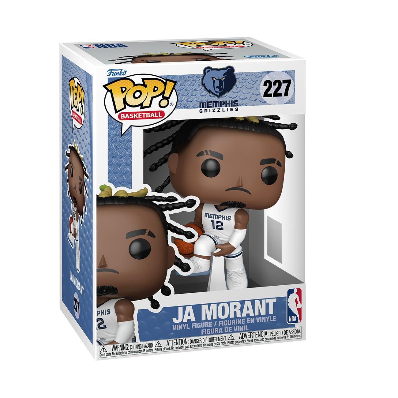 Funko Pop! NBA: Grizzlies - Ja Morant - (Home) - NBA Players - Collectable Vinyl Figure - Gift Idea - Official Merchandise - Toys for Kids & Adults - Sports Fans - Model Figure for Collectors
