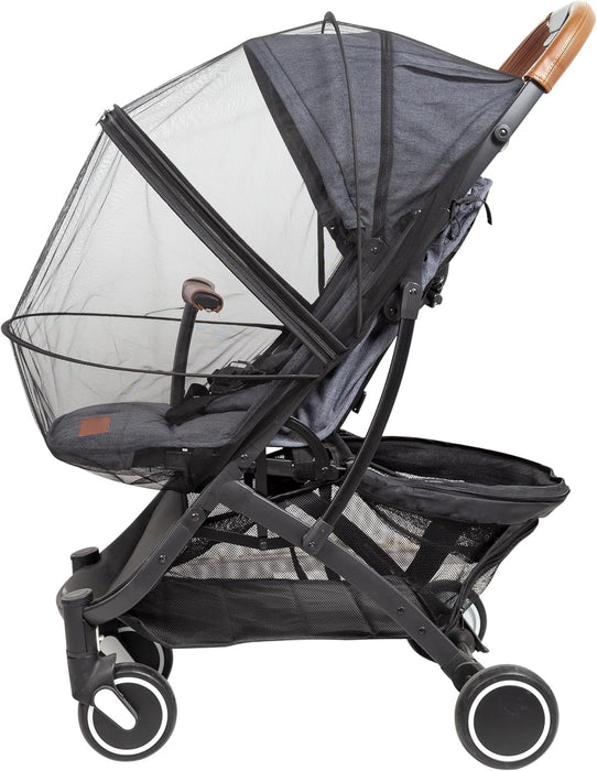 Tinéo - Mutifunctie kinderwagenvliegengaas – eenvoudig te openen met beugel + ritssluiting – universele maat