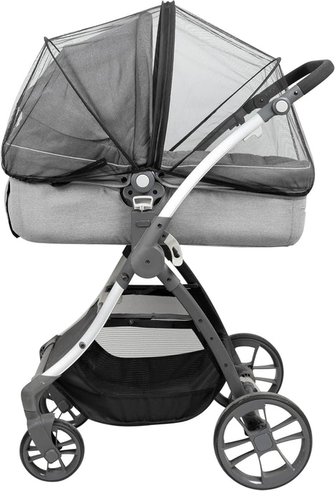 Tinéo - Mutifunctie kinderwagenvliegengaas – eenvoudig te openen met beugel + ritssluiting – universele maat