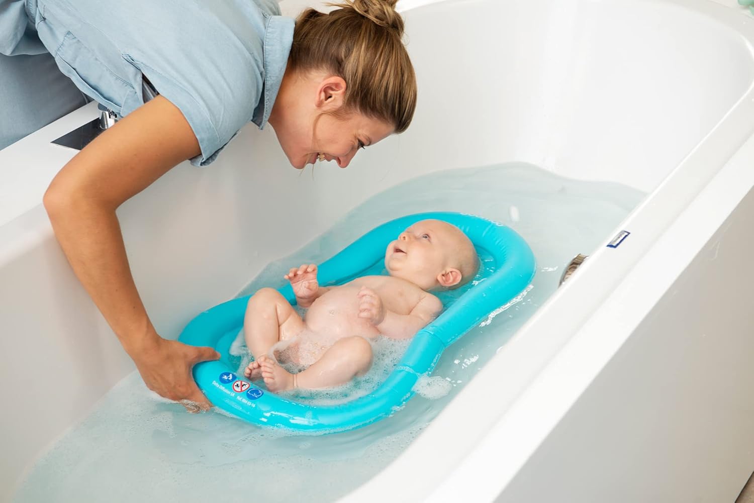 Opblaasbare Badmatras – Veilige Baby Badmatrassen – Comfortabel zowel voor Pasgeboren als voor Ouders – Brengt een moment van ontspanning in het water – Doomoo Basics