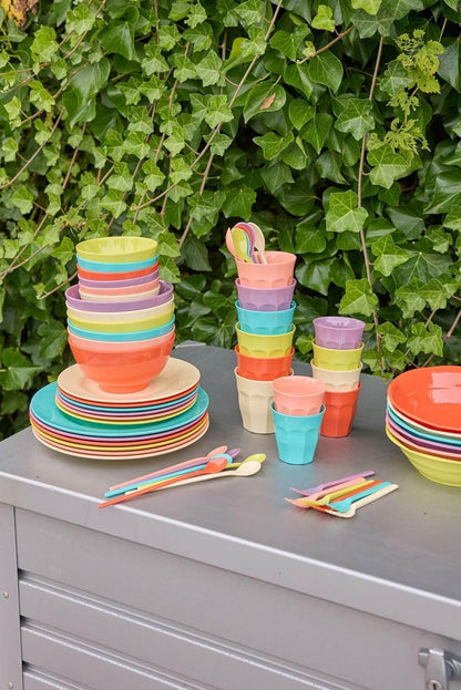 Rice - Melamine Tea Spoon - Glory Days Colors - Set Of 6