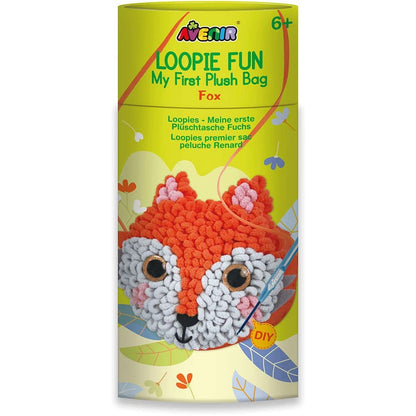 Avenir Naaiset voor het maken van een pluche dier in vosvorm, 15 cm, met draden, vulling en plastic naald om te breien, vanaf 6 jaar, Avenir knutselset voor je kinderen