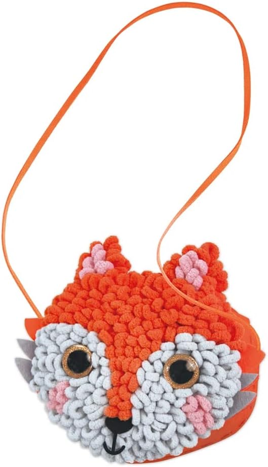 Avenir Naaiset voor het maken van een pluche dier in vosvorm, 15 cm, met draden, vulling en plastic naald om te breien, vanaf 6 jaar, Avenir knutselset voor je kinderen
