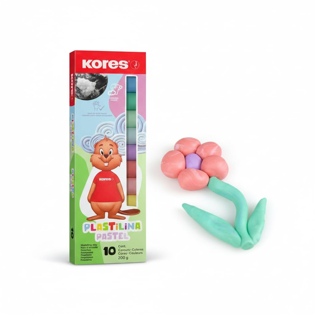 Kores – Pastel Modeling Clay – 10 Colors (734016)