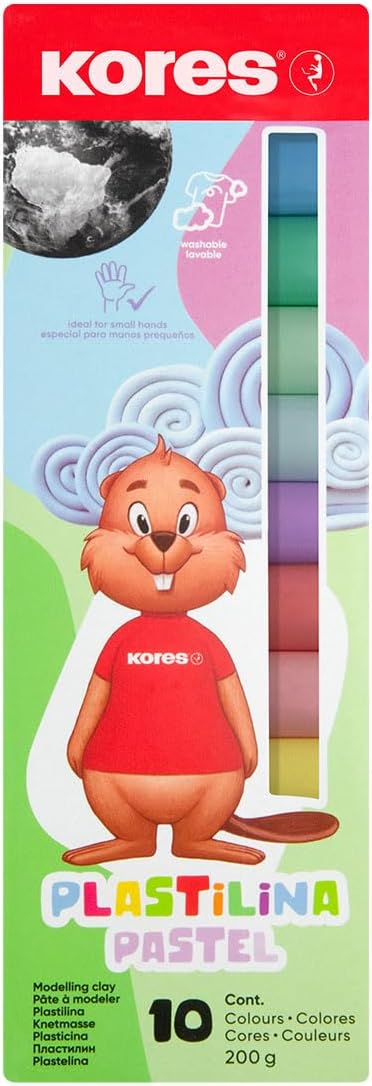 Kores – Pastel Modeling Clay – 10 Colors (734016)