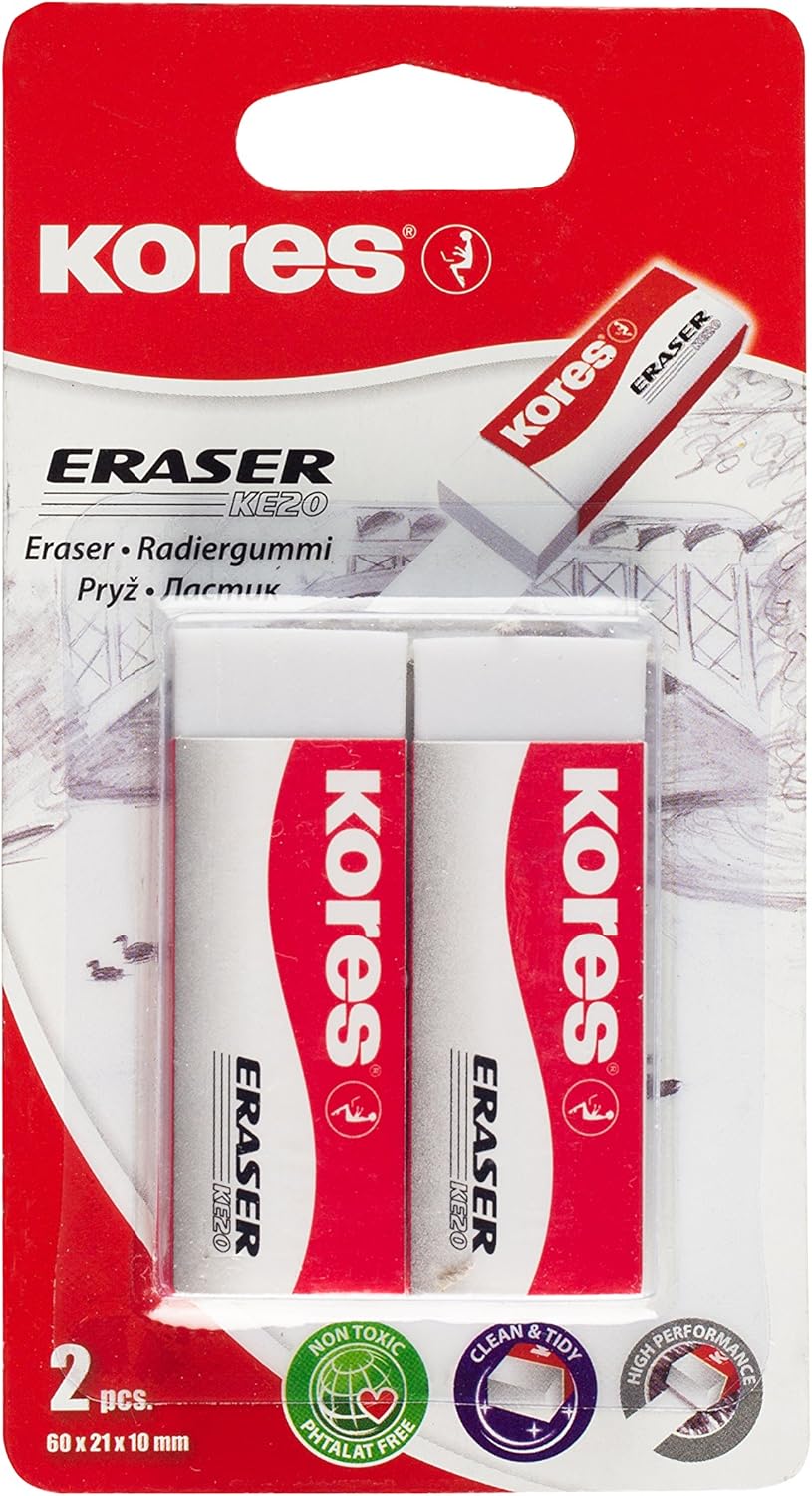 Kores - Erasers Ke20 - 2-Pack(740211)