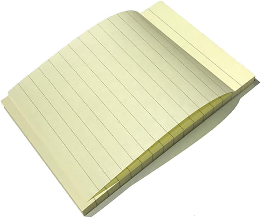 Kores - Geel gevoerde kleverige notities - gekleurde, zelfklevende notities, memoblok, vision board accessoires, notitieblok, schoolbenodigdheden, lerarenbenodigdheden, kantoorbenodigdheden
