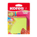 Kores Fantasie kleverige notities pijlvormig, 5 neonkleuren, 70 x 70 mm, 250 vellen