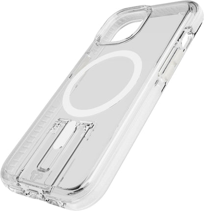 Tech21 EvoCrystal Kick case for iPhone 16e / 15 - Compatible with MagSafe - Impact Protection Case - White